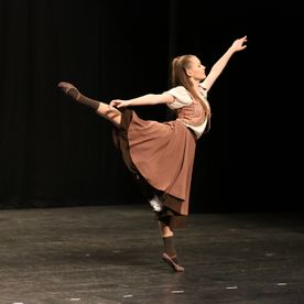 dancer in arabesque